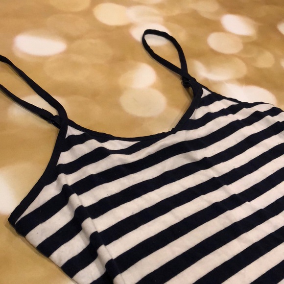 Express tank top in navy and white - Picture 2 of 3